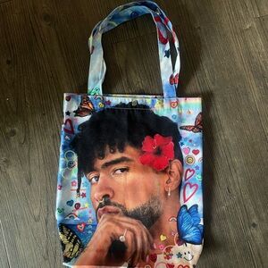 Bad Bunny Tote Bag - Art By jenavieve louie
